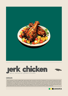 Jerk Chicken food art