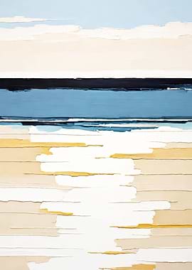 Abstract Ocean Painting