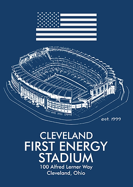 CLEVELAND STADIUM PORTRAIT