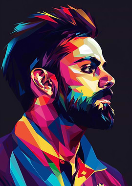 Virat Kohli Wpap Pop Art