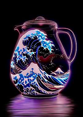 Retro Japanese wave drink