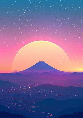 City Landscape Retro