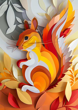 Squirrel Flat Paper