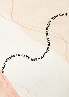 Start Where You Are
