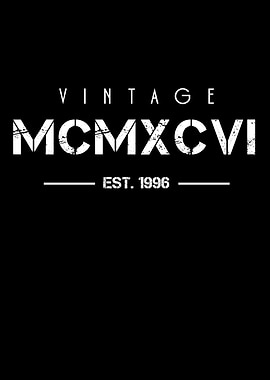 Born in 1996 Roman Numeral