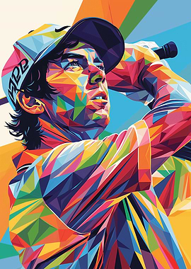 Rory Mcllroy Wpap Pop Art