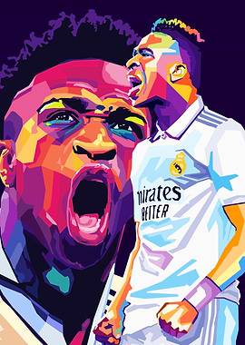 Vinicius JR Wpap Pop Art