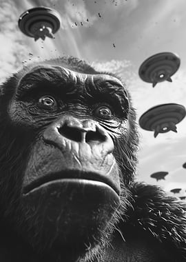 UFO Alien Gorilla