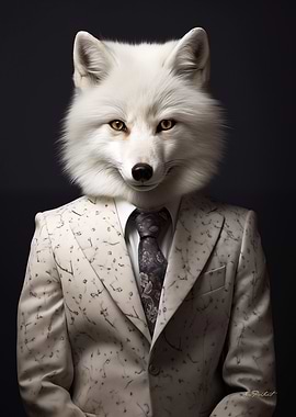 White Arctic Polar Fox