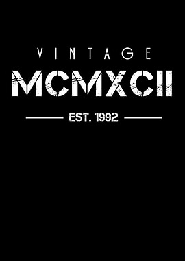 Born in 1992 Roman Numeral