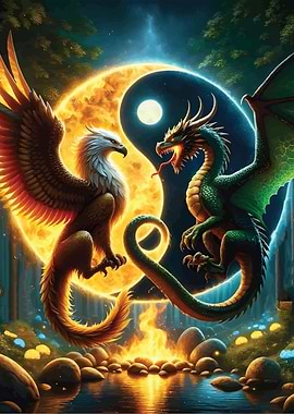 Dragon and Griphon
