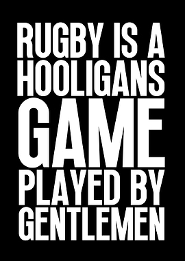 Rugby Quote Art