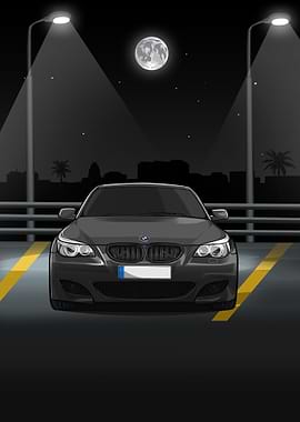 BMW 5 Series E60 grey