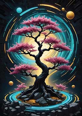 Cyberpunk Bonsai Tree