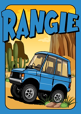 Classic Rangie Car Cartoon