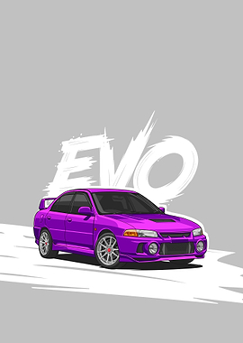 Mitsubishi Lancer violet