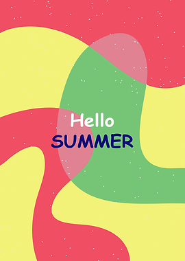 Creative concept of summer