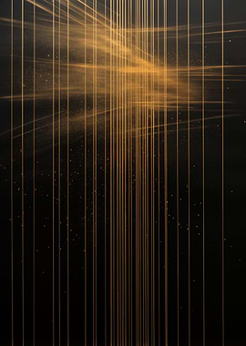 Modern Art Golden lines