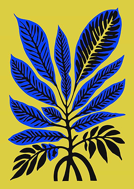Lemon Green Indigo Leaf
