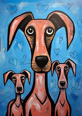 Surprised Pooch Trio