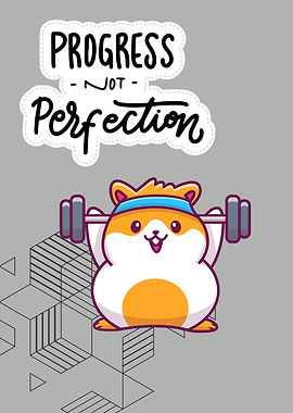 mouse is lifting a barbel