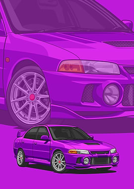 Mitsubishi Lancer violet