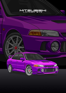 Mitsubishi Lancer violet