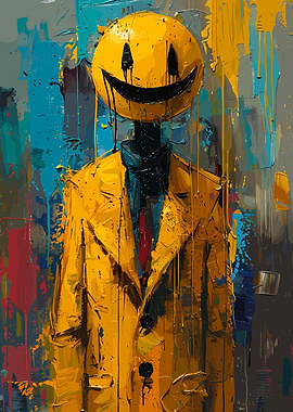 Colorful Crazy Smile Face