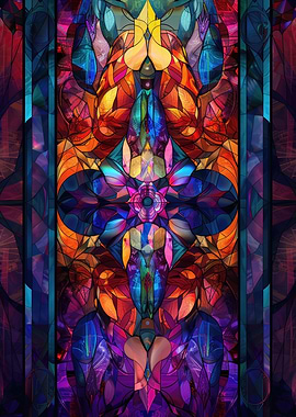 Abstract Stained Glass