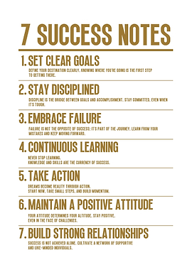 7 Success Notes