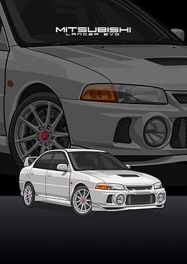 Mitsubishi Lancer white