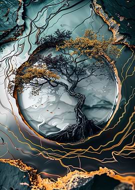 Immortalized Bonsai Tree