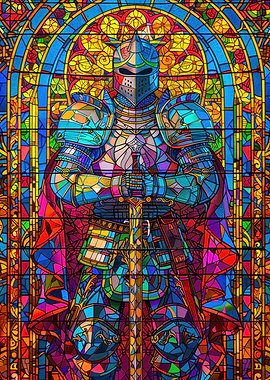 Knight in Stained Glass
