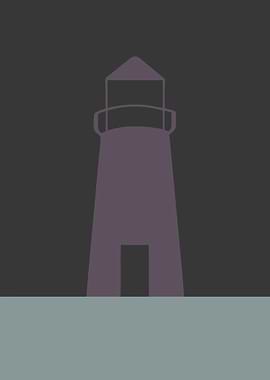 Purple lighthouse