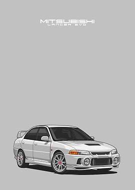 Mitsubishi Lancer white