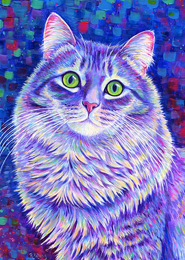 Purple Kitty Cat
