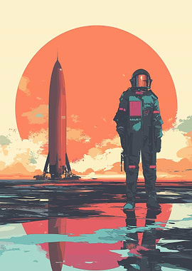 Rocket And Astronaut