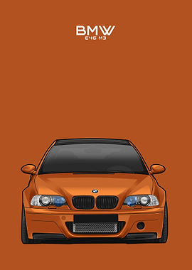 bmw e46 m3 orange