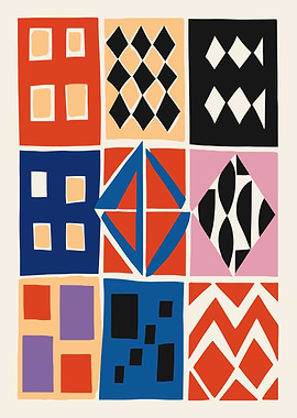 Abstract Retro Print