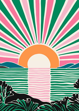 Mid Century Modern Sun