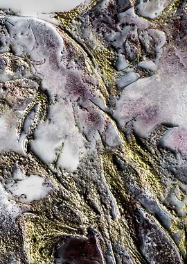 Large Abstract Grey Pink