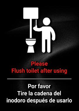 Flush Toilet After Using