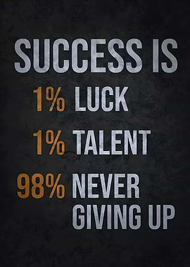 success is never give up