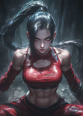 Determined Fighter Girl