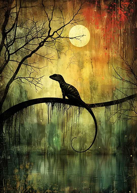 Moonlit Lizard