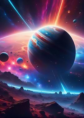 Epic Planet sci fi scene