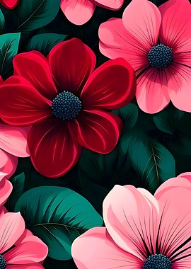 wallpaper flower vector