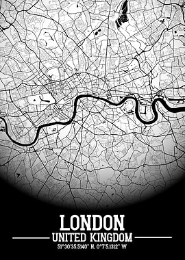 London City Map White