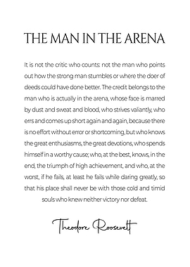 The Man In The Arena