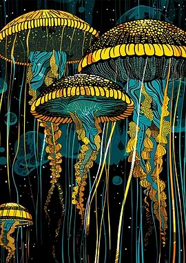 Jellyfish Abstract
